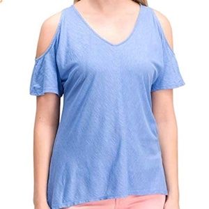 Calvin Klein Women's Cold Shoulder Short Sleeve